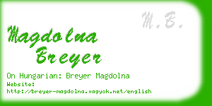 magdolna breyer business card